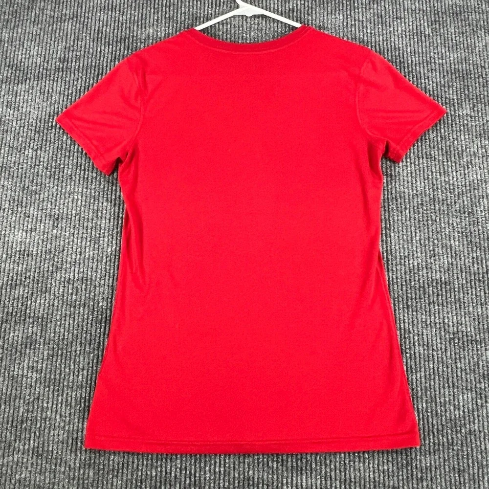 St. Louis Cardinals Shirt Womens Small Red Short Sleeve V Neck MLB Nike Baseball